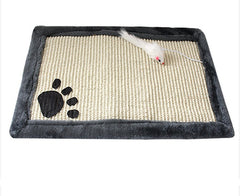 Cat scratching blanket