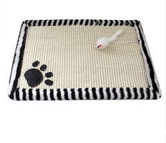 Cat scratching blanket