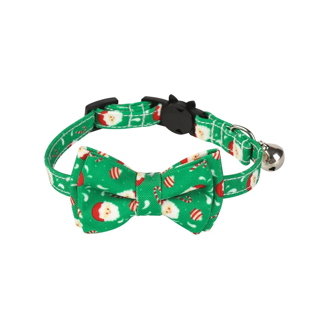 Christmas Bow Tie Dog Collar