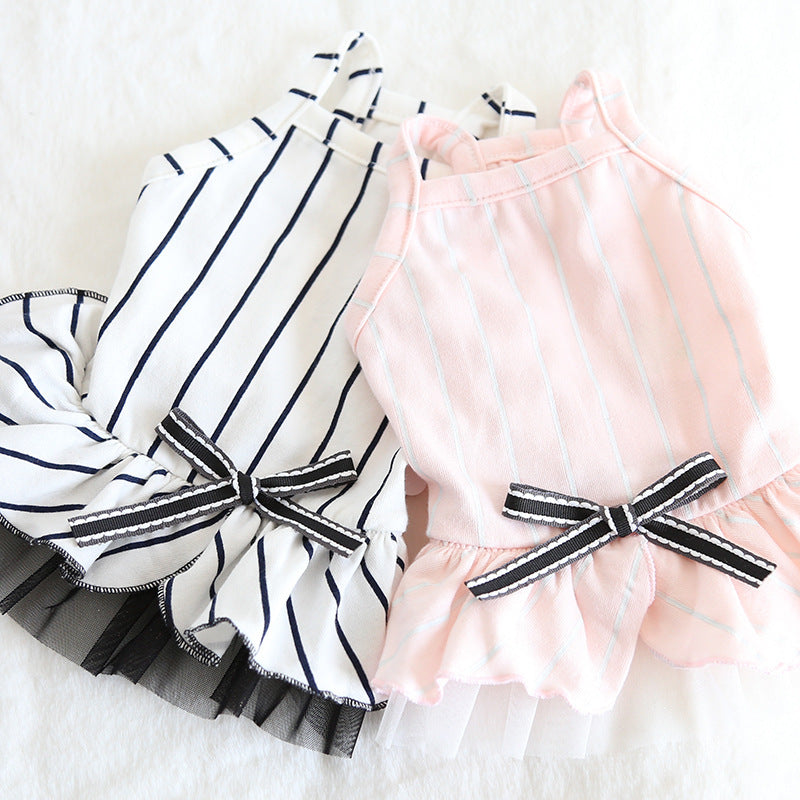 Pet striped dress