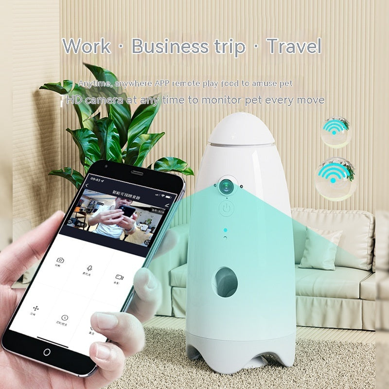 Smart Pet Play With Camera Play Tableware Cat And Dog Feeder