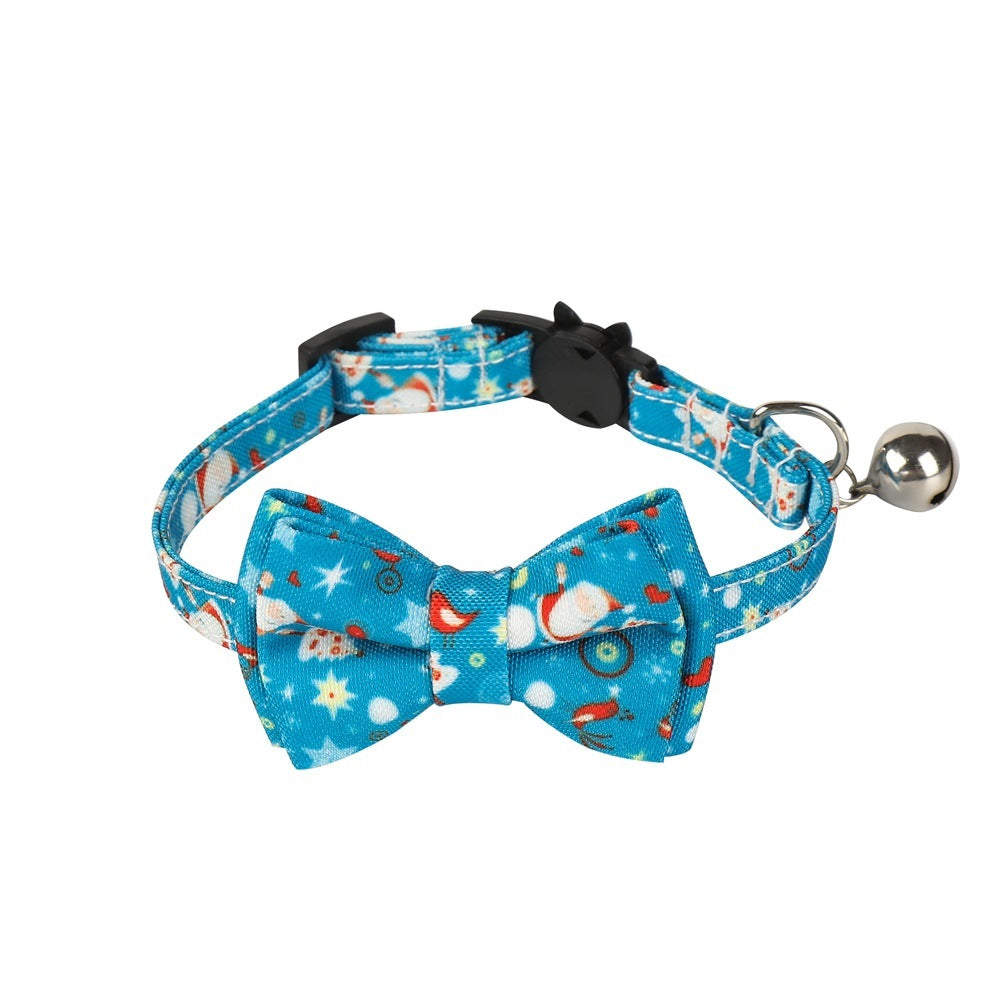 Christmas Bow Tie Dog Collar