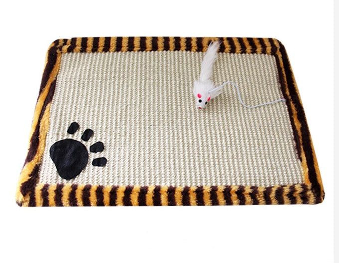 Cat scratching blanket