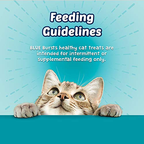 Blue Buffalo Bursts Crunchy & Creamy Cat Treats, Great for Training, Savory Seafood, 5-oz. Bag