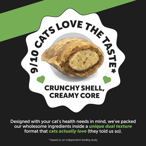 Pet Honesty Cat Hairball Support Chews, Hairball Remedy Cat Treats, Cat Furball Treatment, Supports Skin & Coat, Digestion, Cat Vitamins & Supplements & Hairball Medicine, Chicken (30-Day Supply)