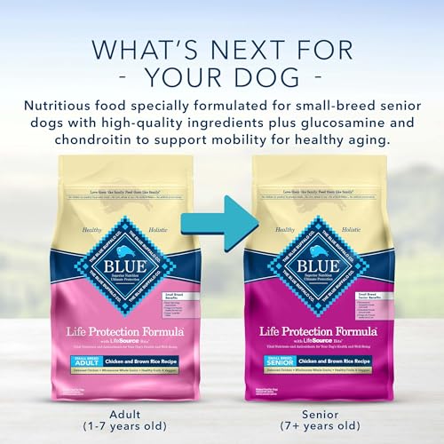 Blue Buffalo Life Protection Formula Adult Small Breed Dry Dog Food, Supports High Energy Needs, Made with Natural Ingredients, Chicken & Brown Rice Recipe, 5-lb. Bag