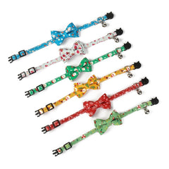Christmas Bow Tie Dog Collar