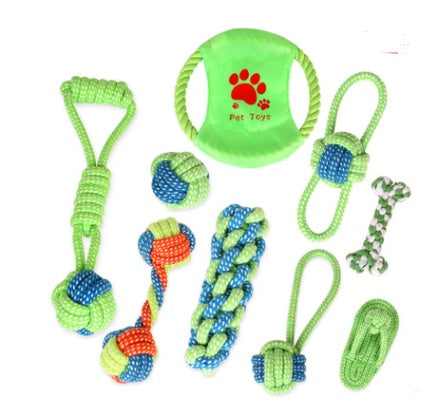 toy dog bite cleaning tooth toy set