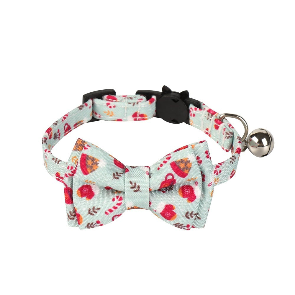 Christmas Bow Tie Dog Collar