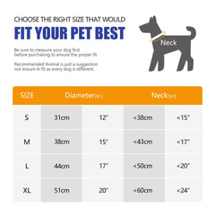 Dog Recovery Collar,Dog Soft Cone Collar Alternative After Surgery,Adjustable,Breathable E Collar for Large/Medium/Small Dogs Cats,Orange S