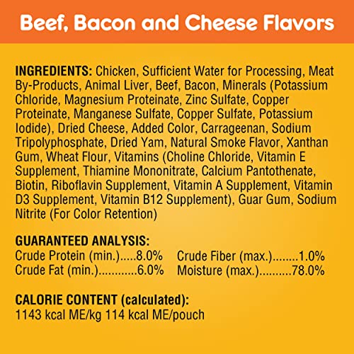 PEDIGREE CHOPPED GROUND DINNER Adult Soft Wet Dog Food 30-Count Variety Pack, 3.5 oz Pouches (Pack of 30)
