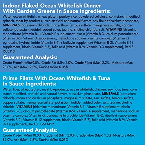 Purina Friskies Wet Cat Food Variety Pack, Oceans of Delight Flaked & Prime Filets - 5.5 oz. Cans (Pack of 40)