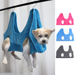 Pet Dog Cat Grooming Hammock Harnes