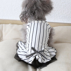 Pet striped dress