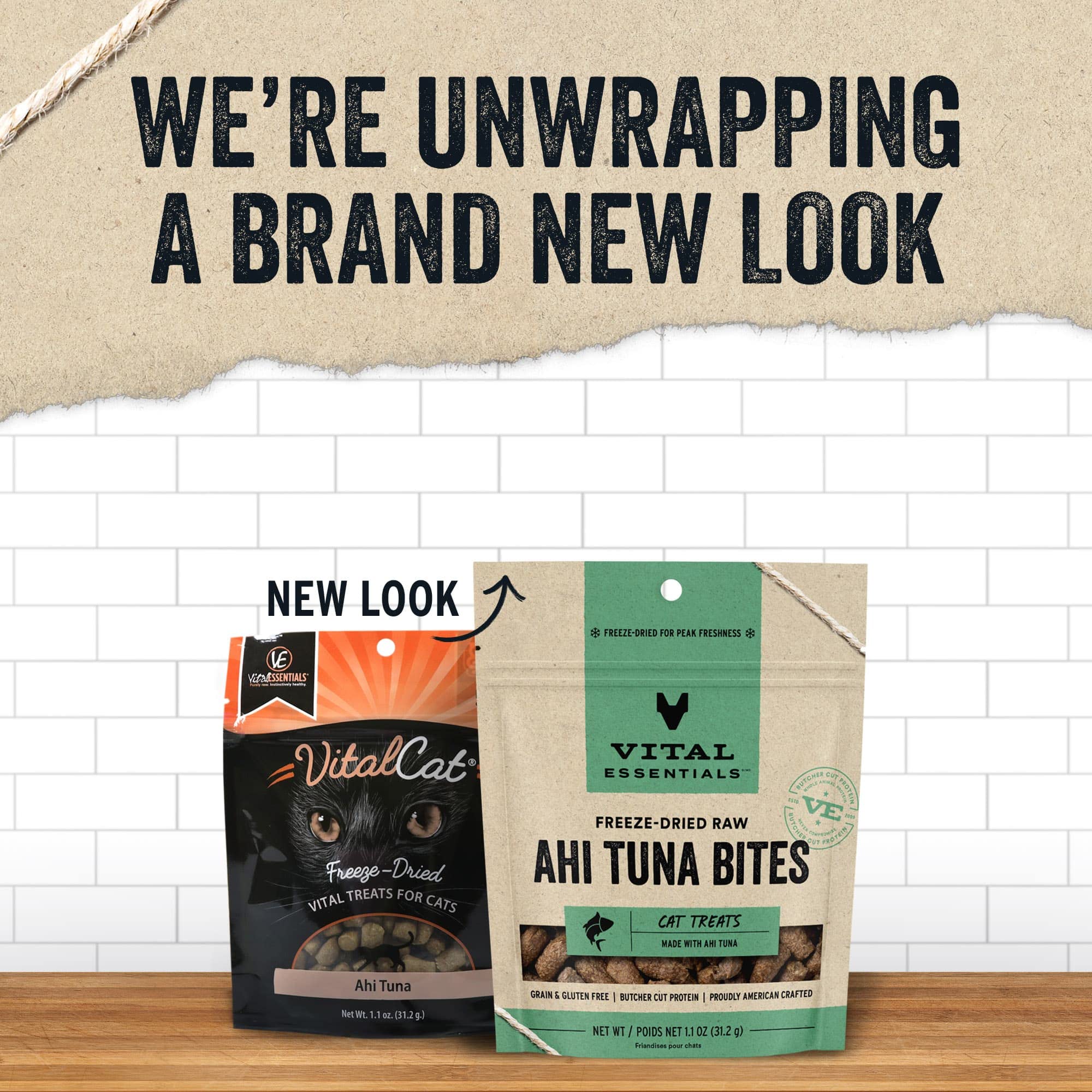 Vital Essentials Freeze Dried Raw Cat Treats, Ahi Tuna Bites, 1.1 oz