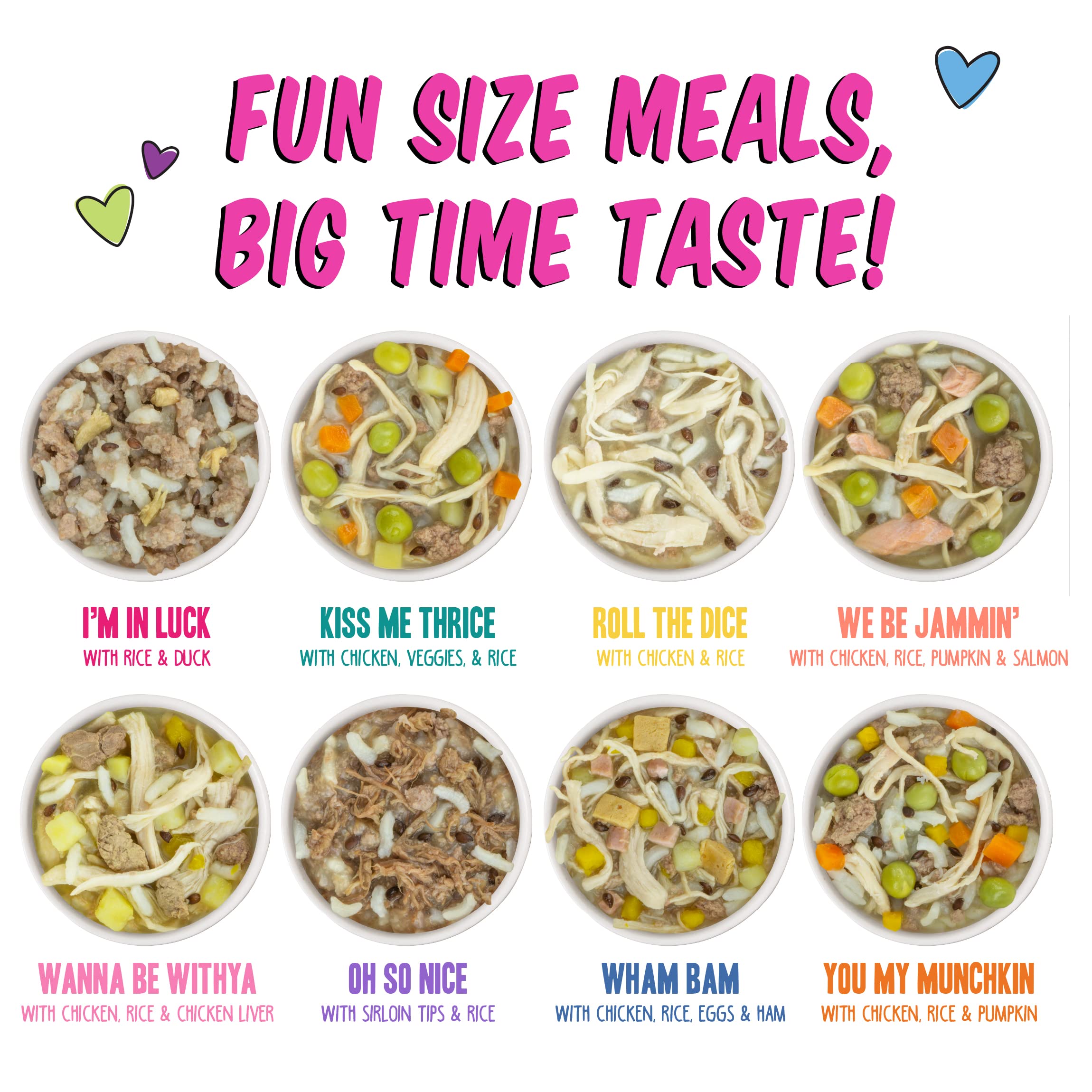 Weruva B.F.F. Best Fido Friend Fun Sized Meal Variety Packs, Natural Wet Dog Food Cups