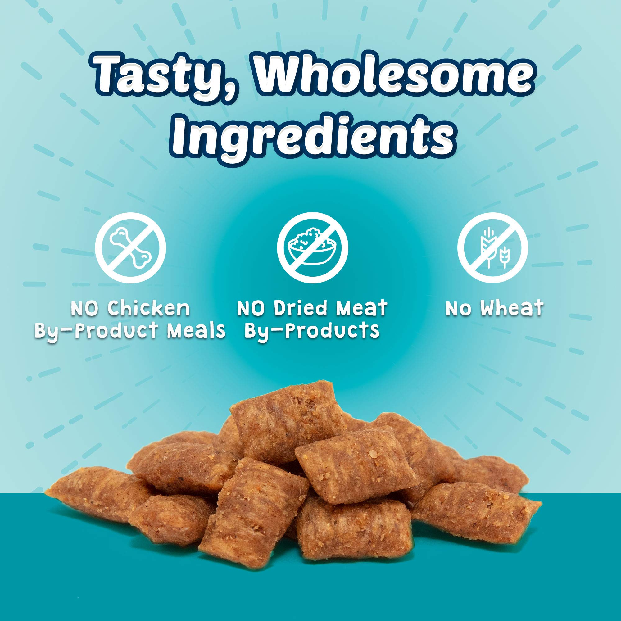 Blue Buffalo Bursts Crunchy & Creamy Cat Treats, Great for Training, Savory Seafood, 5-oz. Bag