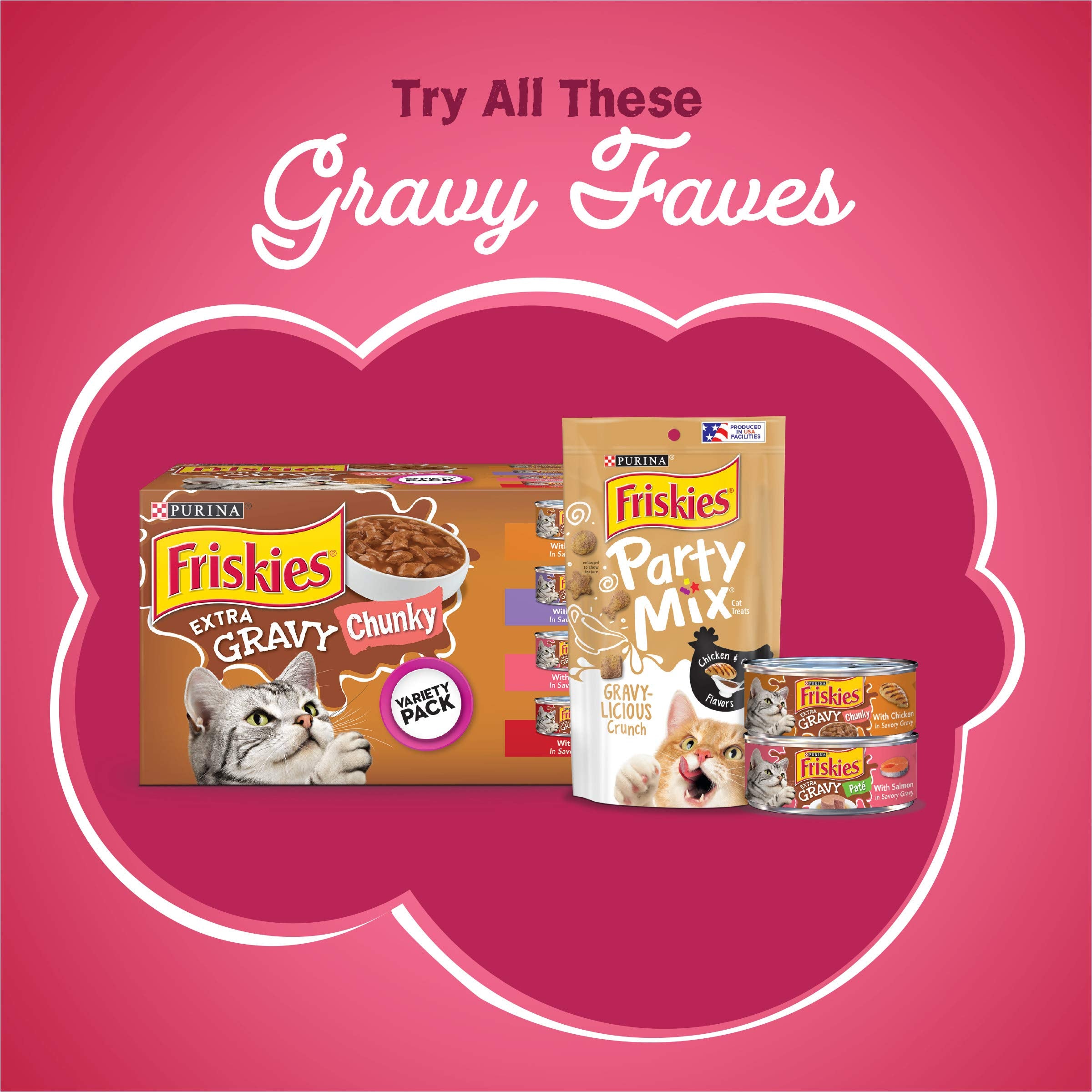 Purina Friskies Dry Cat Food, Gravy Swirlers - 22 lb. Bag