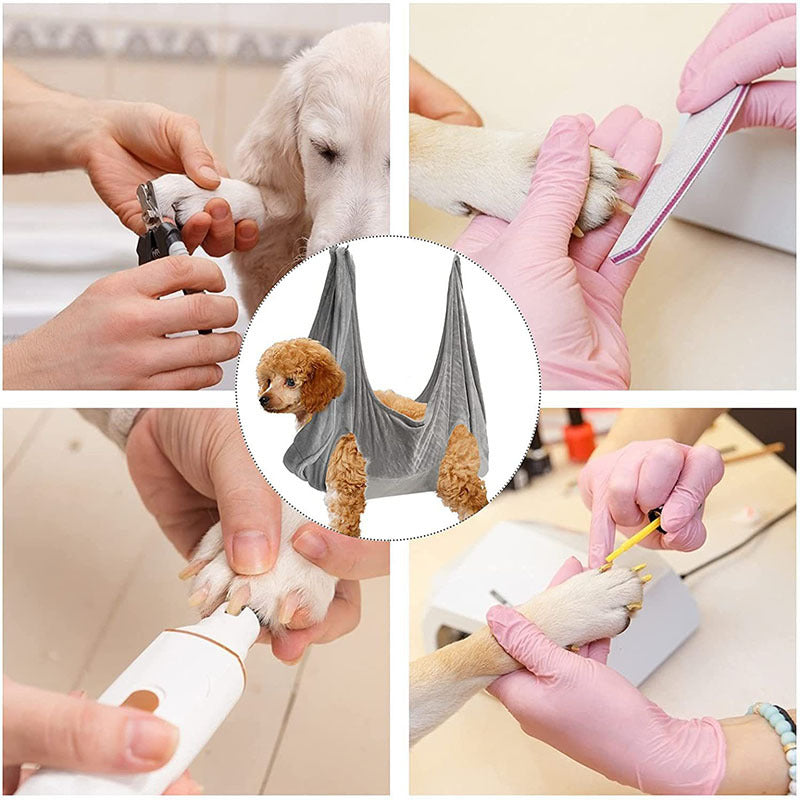 Pet Dog Cat Grooming Hammock Harnes
