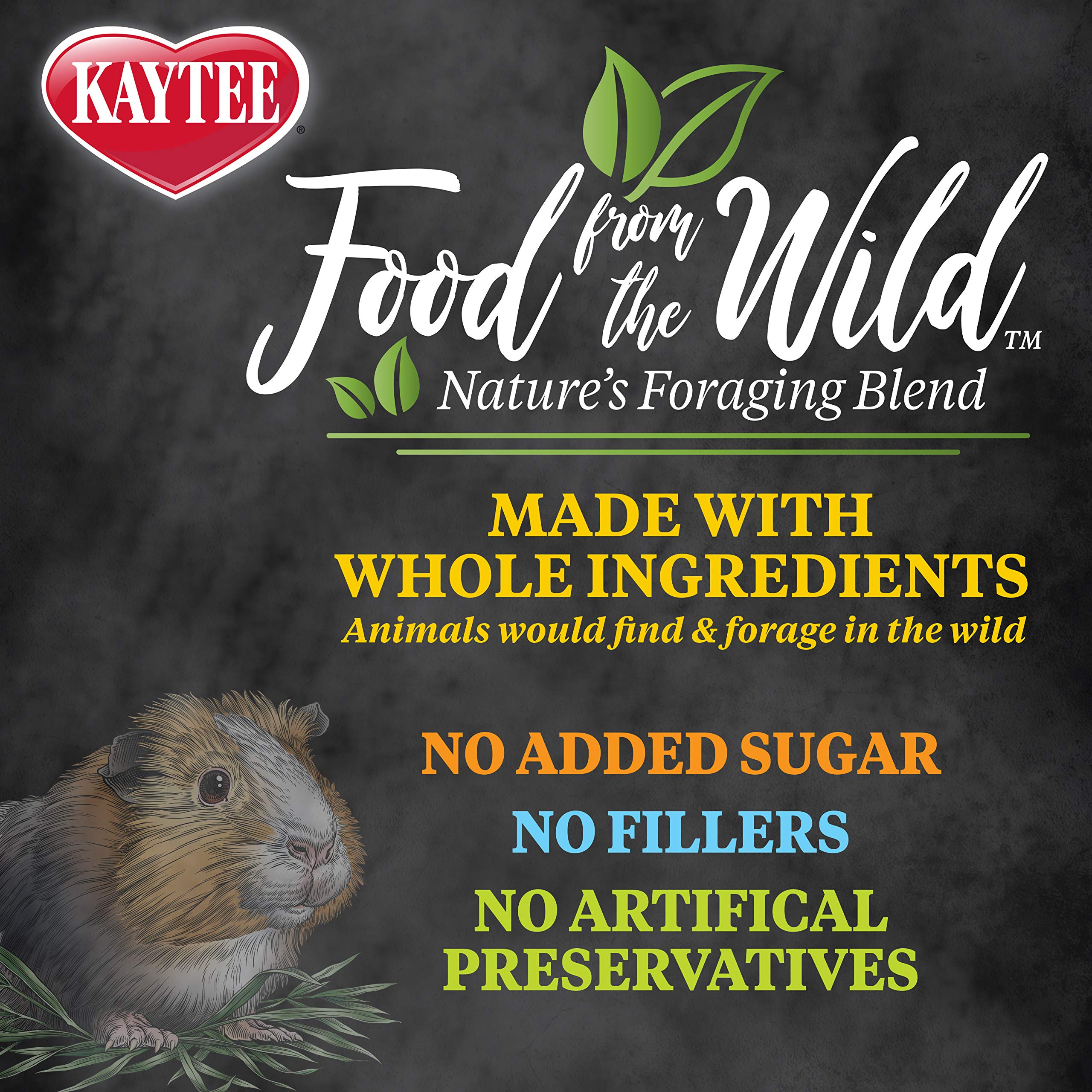 Kaytee Food from The Wild Natural Pet Guinea Pig Food, 4 Pound