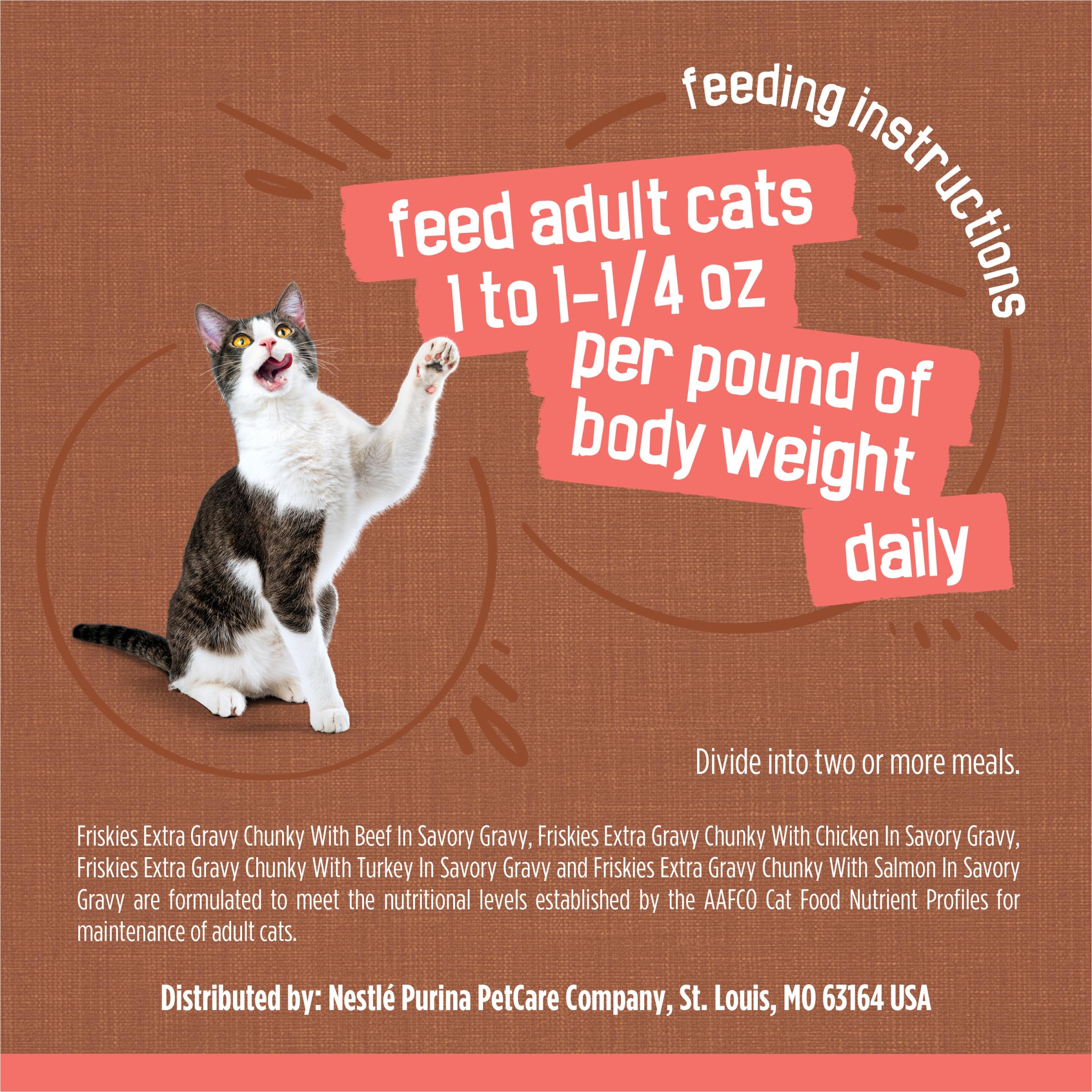 Purina Friskies Gravy Wet Cat Food Variety Pack, Extra Gravy Chunky - (Pack of 24) 5.5 oz. Cans