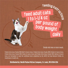 Purina Friskies Gravy Wet Cat Food Variety Pack, Extra Gravy Chunky - (Pack of 24) 5.5 oz. Cans