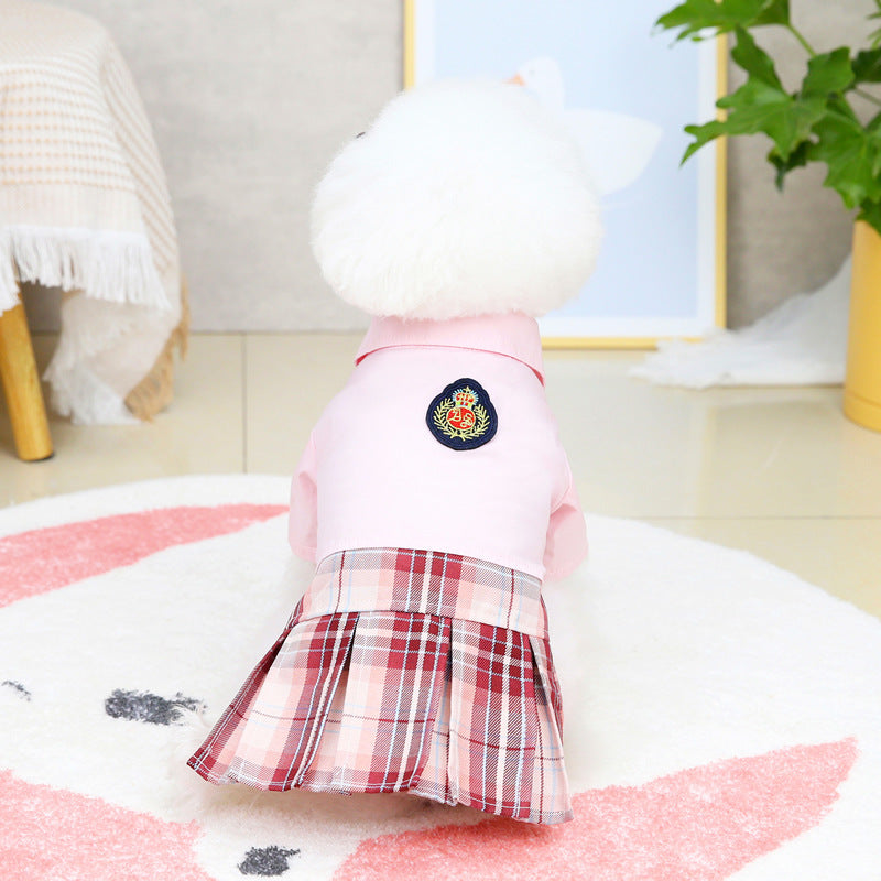 Pet Dog Spring And Summer Thin Dress